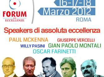 Forum delle Eccellenze 2012: comunicazione di servizio